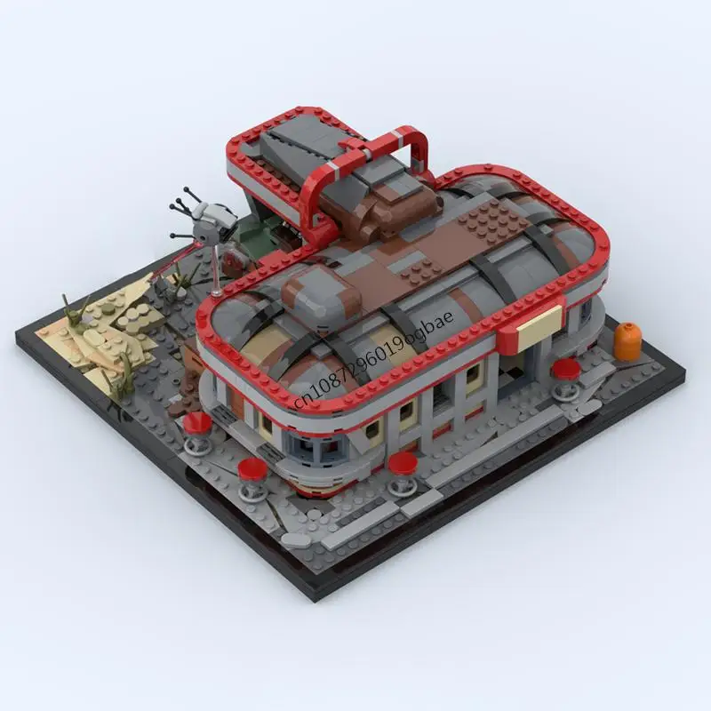 Nouveau 1492 pièces jeu série de films MOC modulaire Falloued Drumlin Diner modèle bricolage idées créatives ChildToy assemblage Puzzle cadeau d'anniversaire