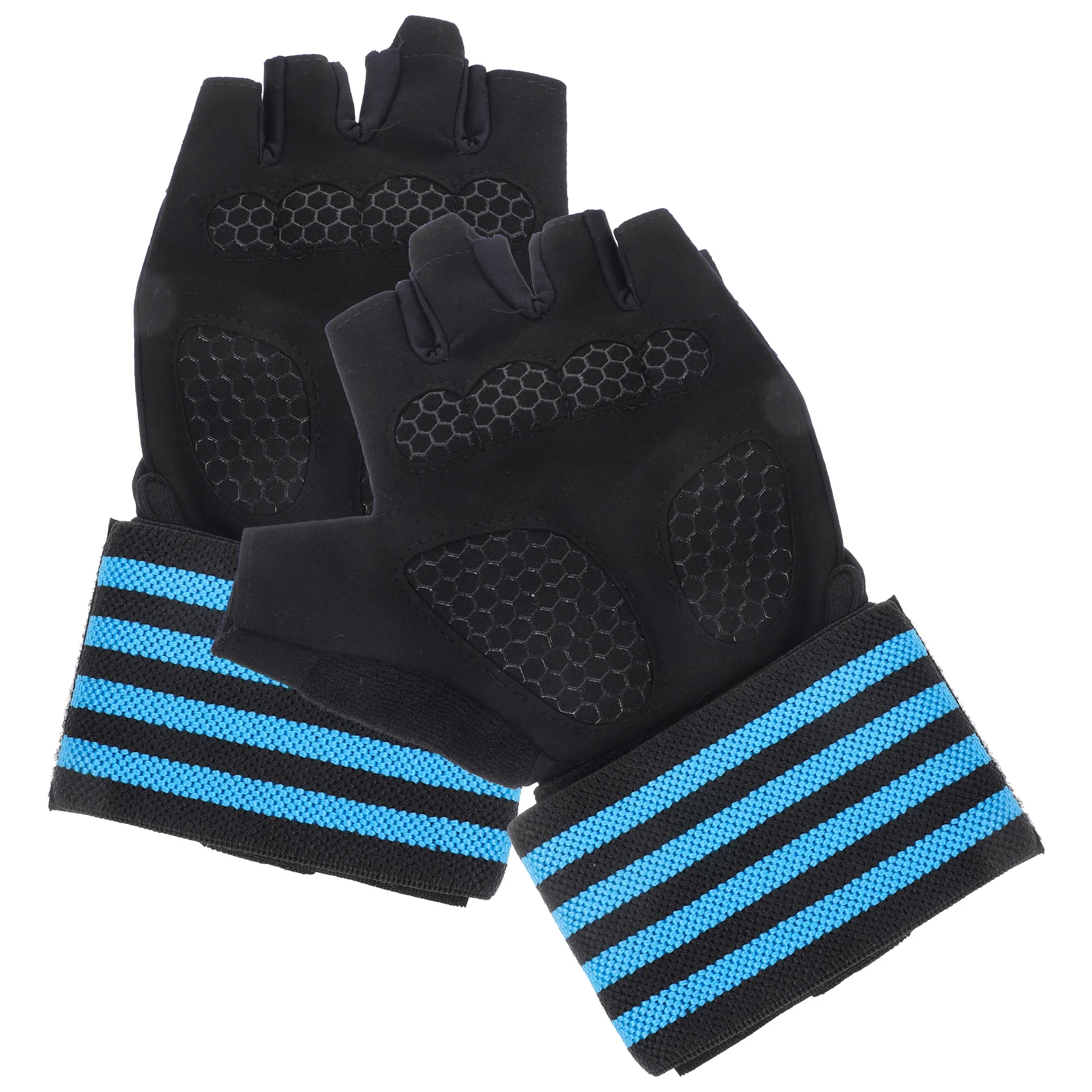 

1Pair Sun Protection Ice Silk Gloves Breathable Anti-Slip Half Finger Cycling Gloves for Outdoor Sports Riding Fitness Exercise