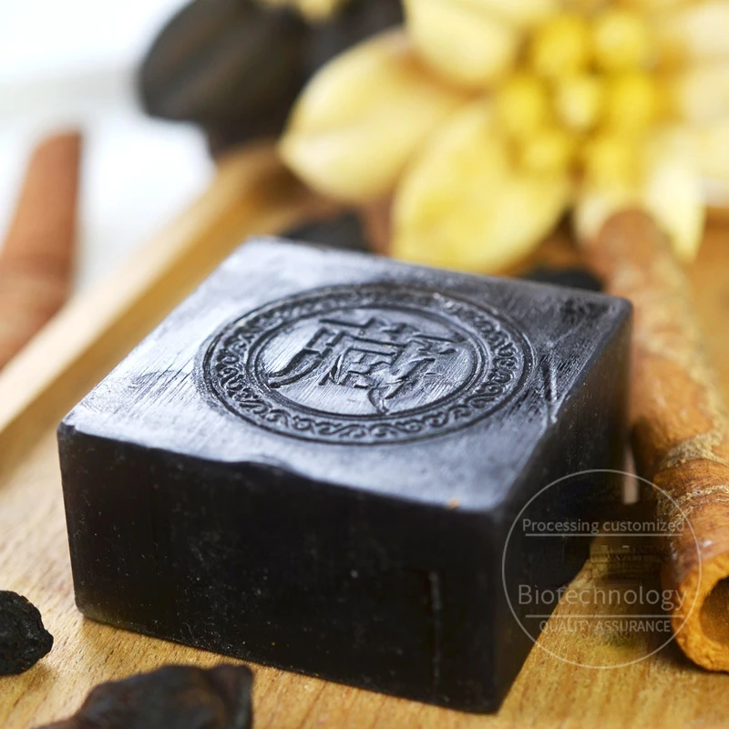 Tibetan Ancient Soap Safflower Cleansing Handmade Soap Face Clean Anti-Acne Remove Blackheads Hand Soap Ginseng Soap Herbal Soap