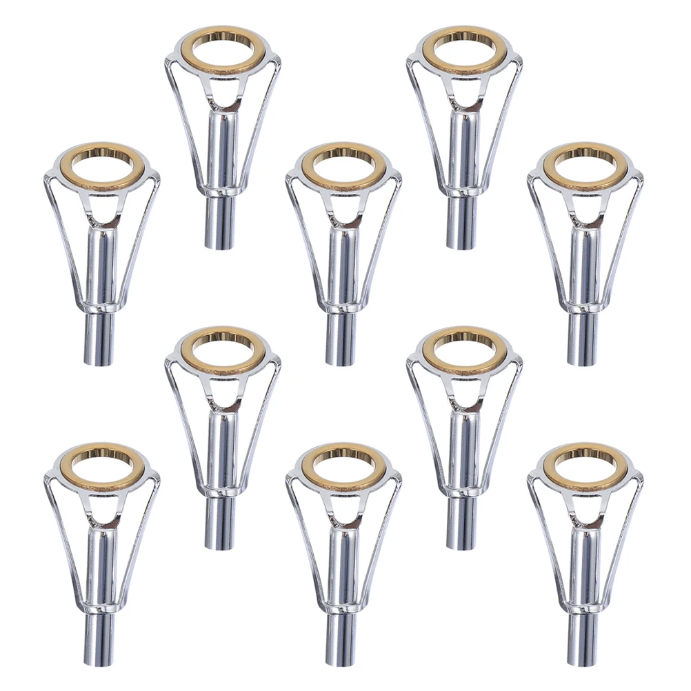

10pcs Fishing Rod Guide Rings Wire Accessories Steel Parts Eyelets for DIY Repair Lightweight Portable Fishing Tools