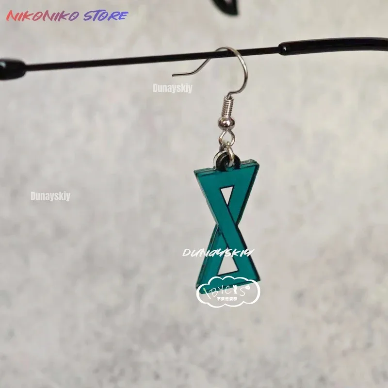 لعبة Tsukishiro Yanagi Zenless Zone Zero أزياء تنكرية مشبك الأذن أقراط الأذن ترصيع أنيمي نظارات مجوهرات الدعائم هدية