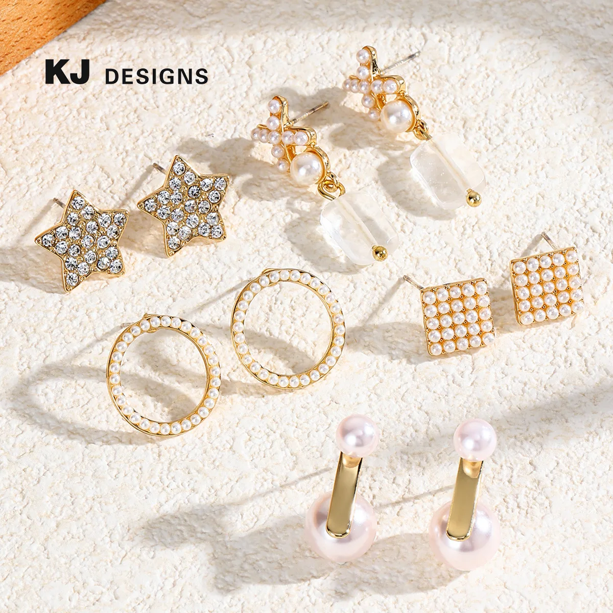 Autumn Silver Needle Daily Versatile Earrings Women's Gold Circle Pearl Earrings Daily Geometric Pearl Treatment