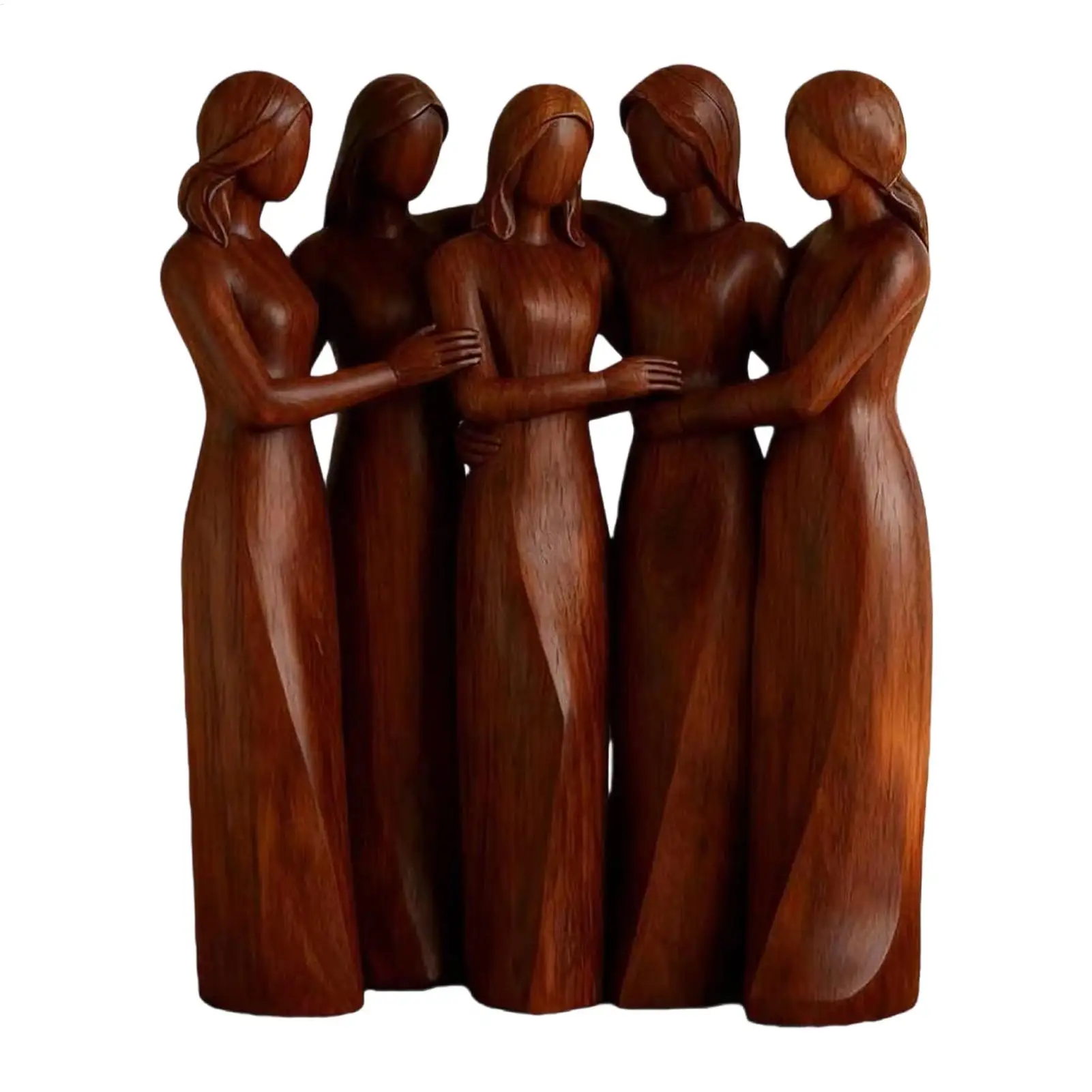 Friend Figurine Hand-Painted Collectible Friend Sculpture Hand-Painted Sisters Friendship Statue For Nursery Bedside Display