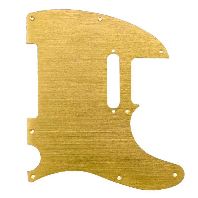 Golden 8 Hole Tele Guitar Pickguard Metal Pick Guard for Standard Telecaster Pickguard Replacement