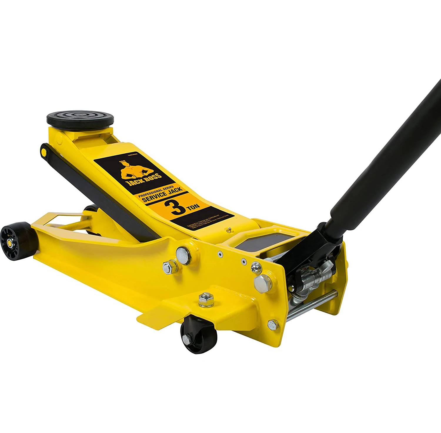 

3 TON Low Profile Hydraulic Garage Car Trolley Double Pump Horizontal Mini Floor Jack with Long Allied Black Lifting Parts