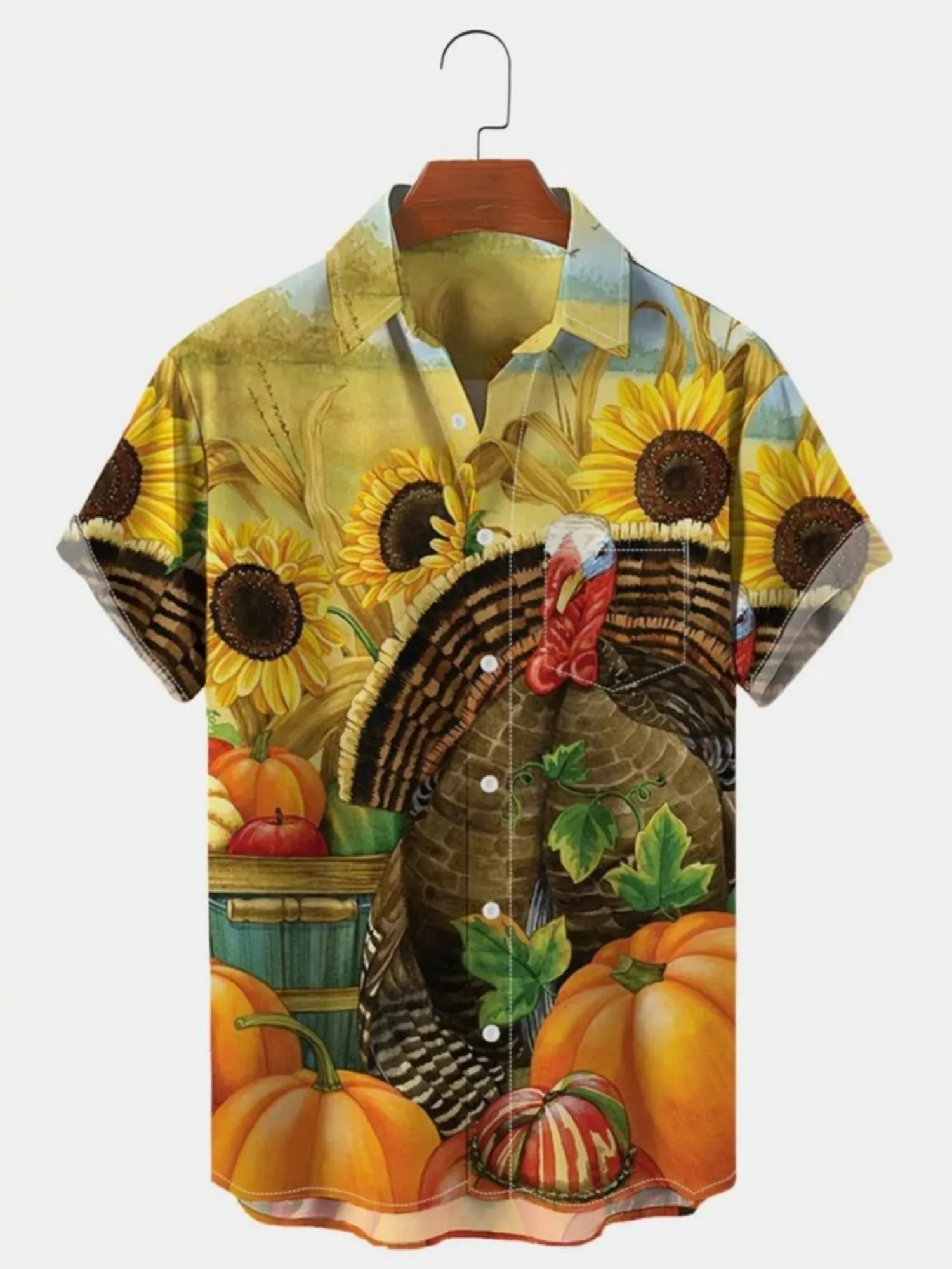 Hawaiian 3D Shirts Clothing Casual Floral Men Funny For Y2K Harajuku Printing Oversized Real Imported-china Social Sale