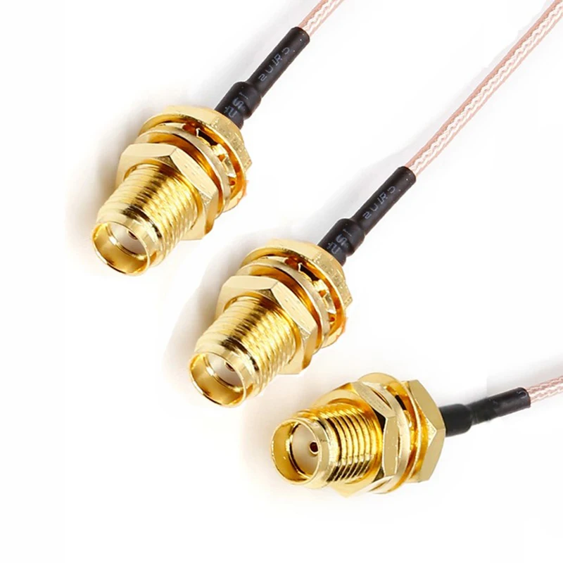 10/15/20cm Sma Female Connector (External Screw And Internal Hole) + Silver Plated Cable + I-pex Coaxial Shielded Cable