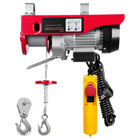 SucceBuy 250kg Electric Hoist Crane Portable Lifter Overhead Garage Winch with Wired/Wireless Remote Control for Car Garage Boat