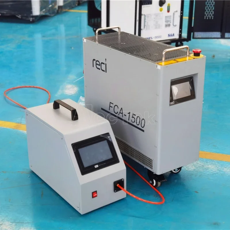 Mini Fiber Laser Lasmachine Reci 1500W Luchtkoeling Voor Metalen Kleine Laser Lasser Eenvoudig Te Bedienen