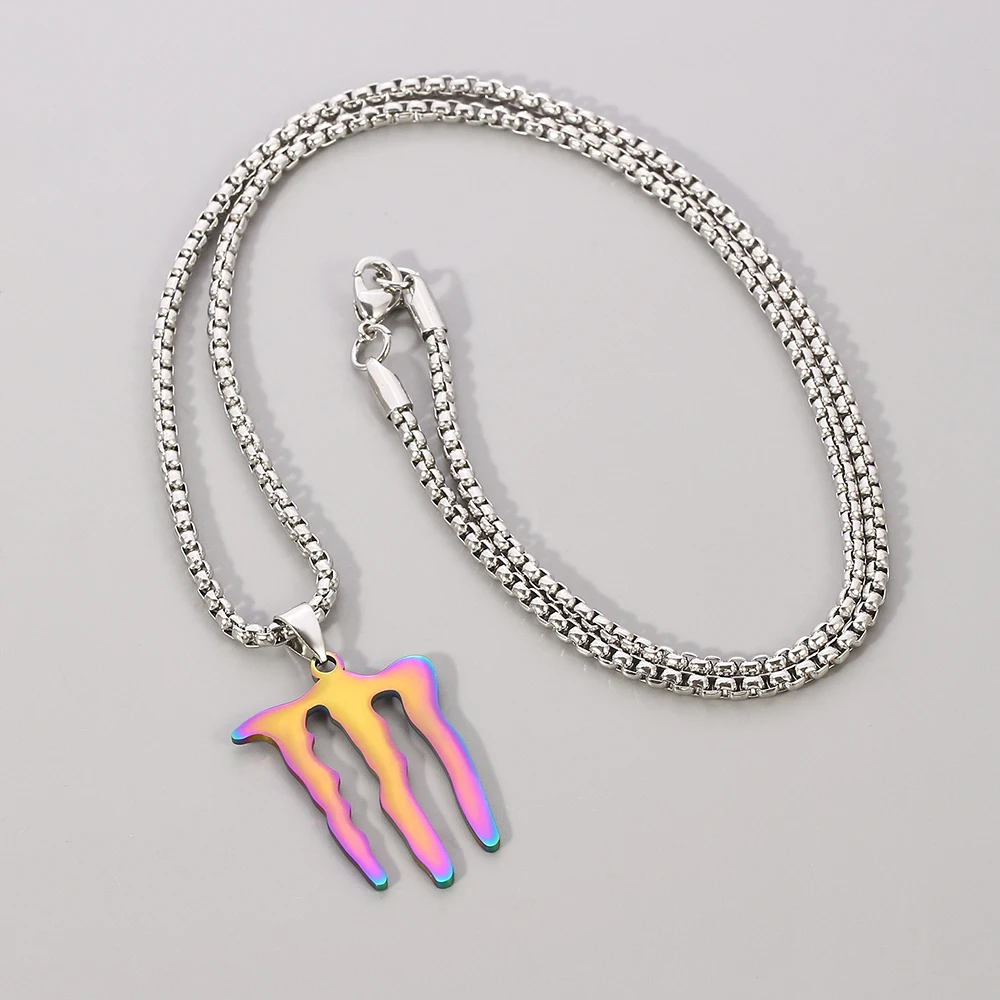 Monster Magic Claw Pendant Necklaces Men Women Fashion Wild Street Hip Hop Jewerly