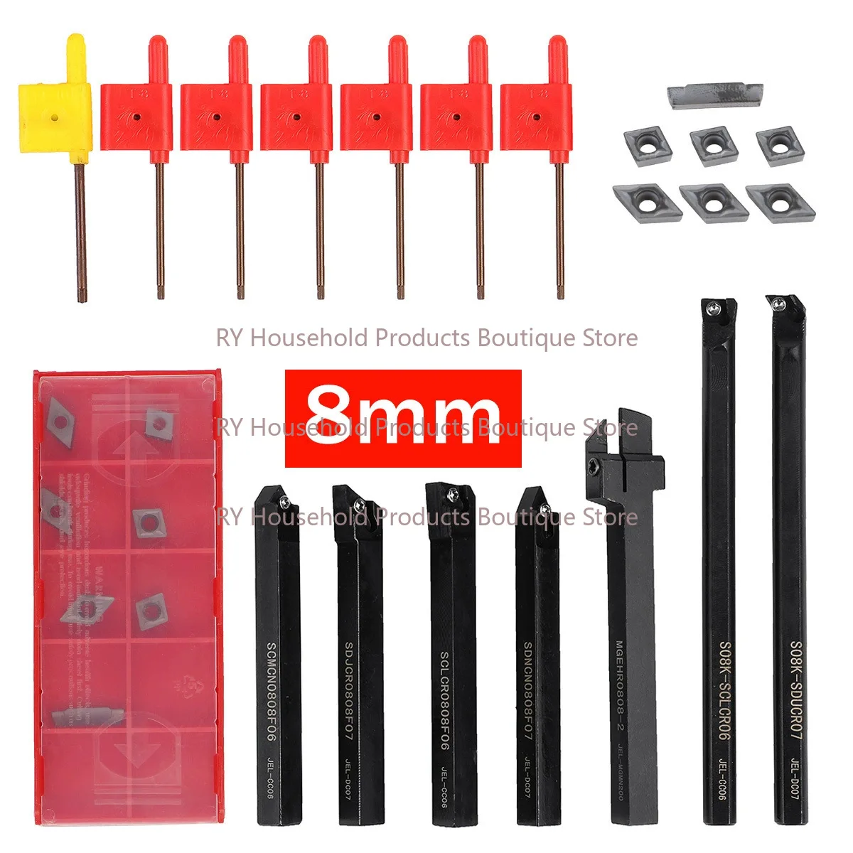 ensemble-de-7-outils-de-tournage-de-8-mm-avec-lames