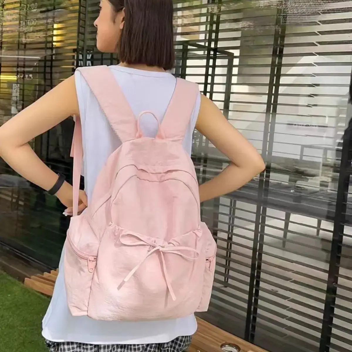 Casual Rucksack Frauen Große Kapazität Mode Junior High School Student Stoff Tasche Koreanische Reise Rucksack mädchen schule rucksäcke