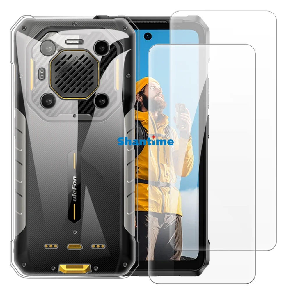 

Мягкий чехол + 2 упаковки защитных пленки из закаленного стекла для Ulefone Armor 26, ультра-защита всего тела