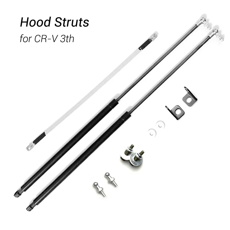Hydraulic Rod Car Front Bonnet Hood Cover Support Strut Bars Shock Absorber for Honda CRV CR-V 2006-2011 3TH No Drilling/Welding