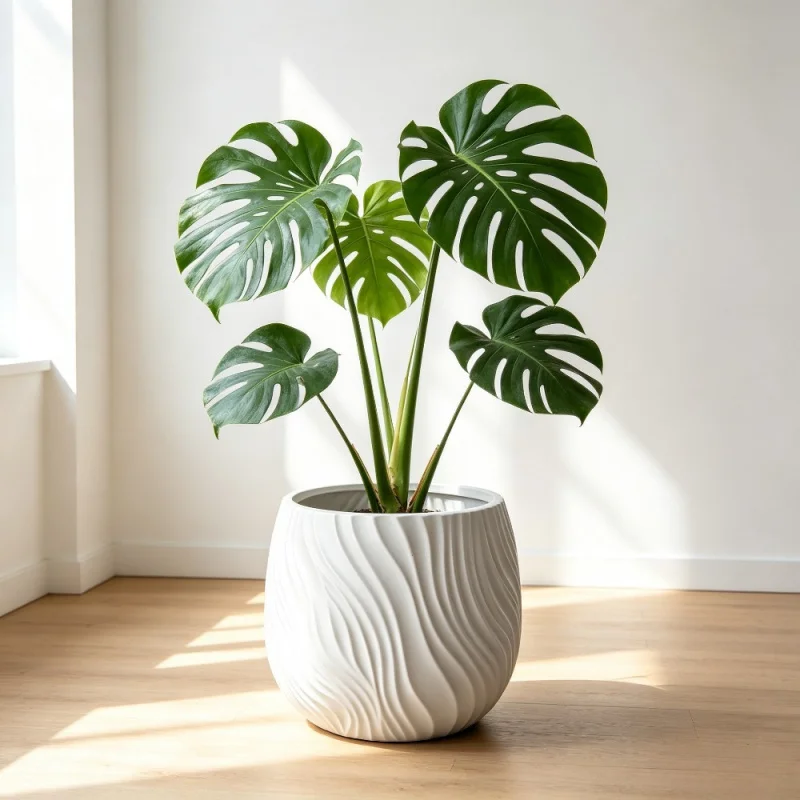 Modern Wave Shaped Plastic Vase High-end White Table Center Vase Home Decoration Water Cultivation Vase