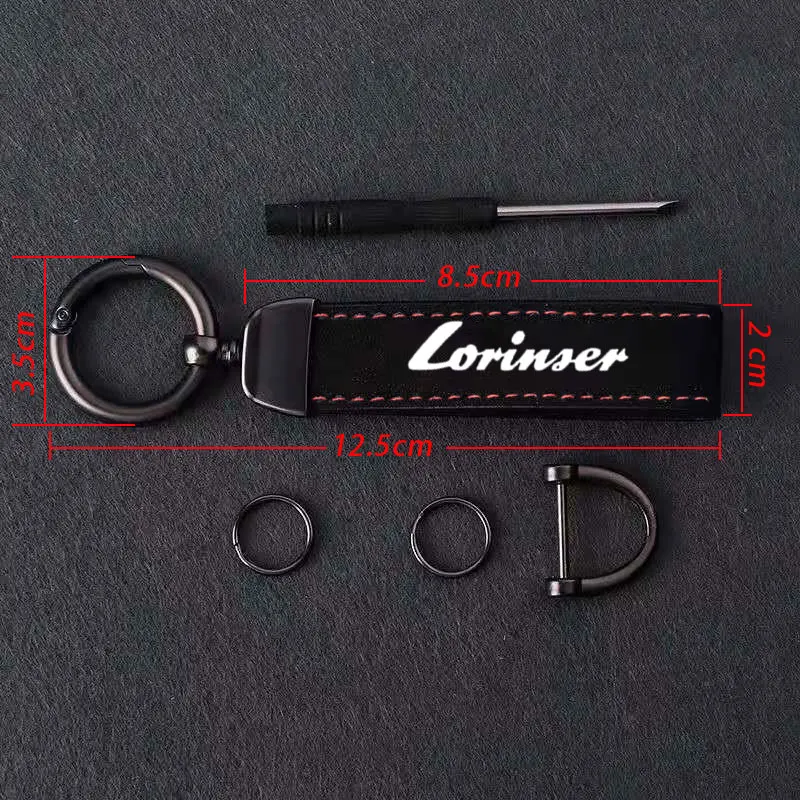 New Classic Vintage suede Leather Car Keychain Men Women Personality Fashion for Lorinser Mercedes Benz MAYBAC MS500L VS W203