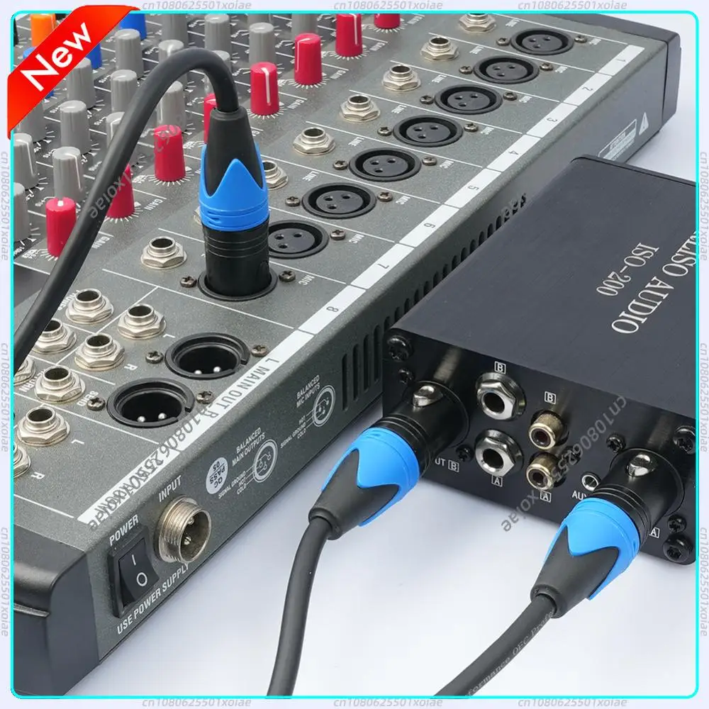 50cm XLR Splitter Cable XLR Female To Dual XLR Male Y Splitter Mic Cable Microphone Splitter Cord for Amplifier Mixer