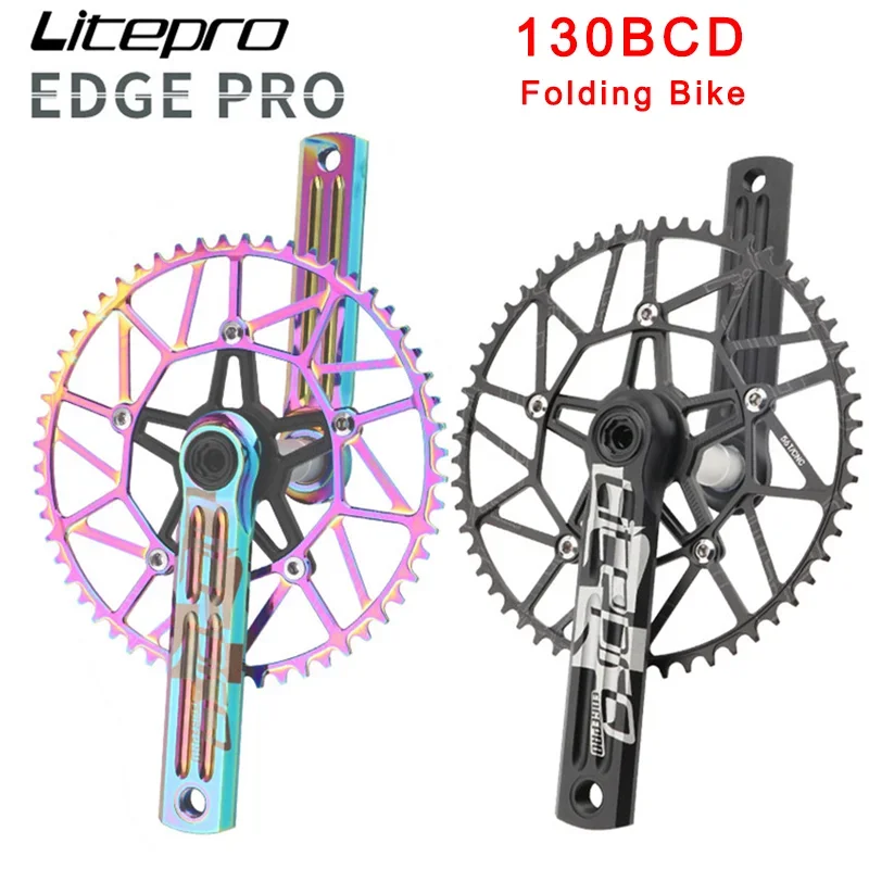 

130BCD Bicycle Crankset 130 BCD 170 Length Cranks Set Road Bike Hollow Integral Crank Arm Folding Bike BB Bottom Bracket Parts