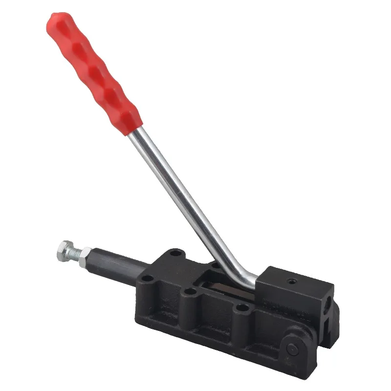 HS-35000HL Toggle Clamp Direct Factory  5000kg/11000Lb  Cast Steel Base Long Handle Straight Line Clamp for Automation