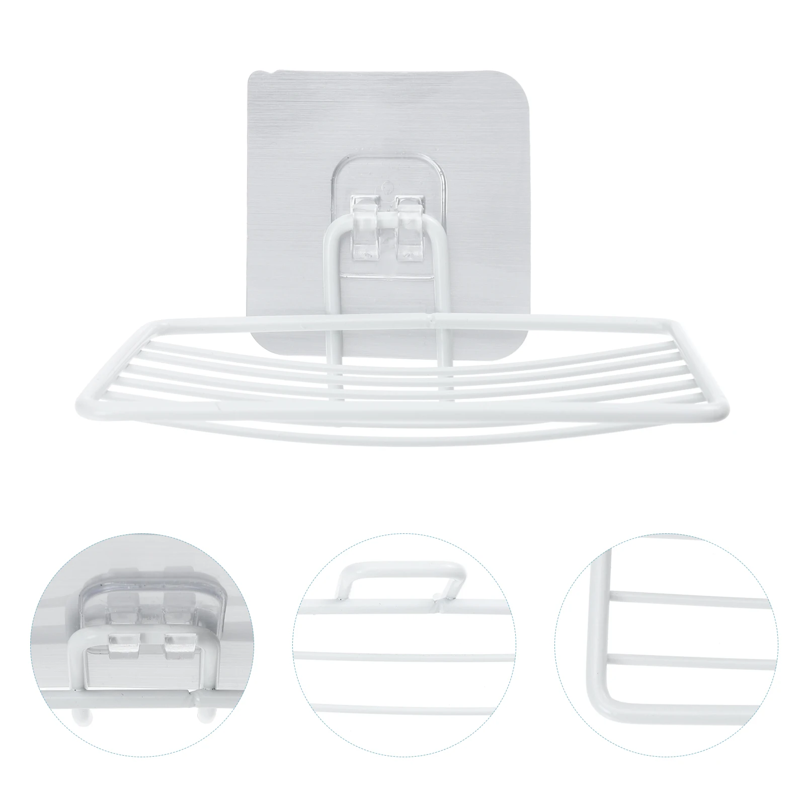 

Stainless Steel Soap Dish Self Draining Boxes Home Bathroom Racks Storage Brackets Sponge Holder Practical Design