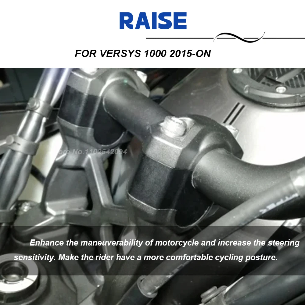 For Versys 1000 2015-2022 2023 2024 2025 Motorcycle Handle Bar Riser Move Height Up Kit Clamp Raised Extend For Versys1000 2026