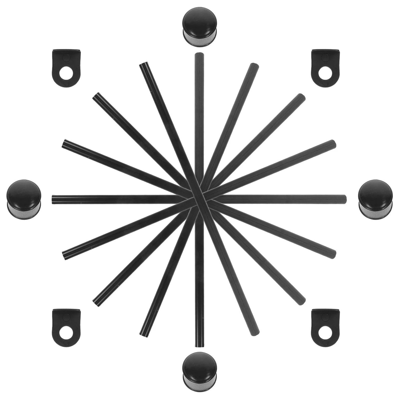 1 Set Plastic Poster Hanger Clips For Artwork Painting Wall Decor Dowel Rod Frame Hanging Scroll Holder Diy Home Office Party