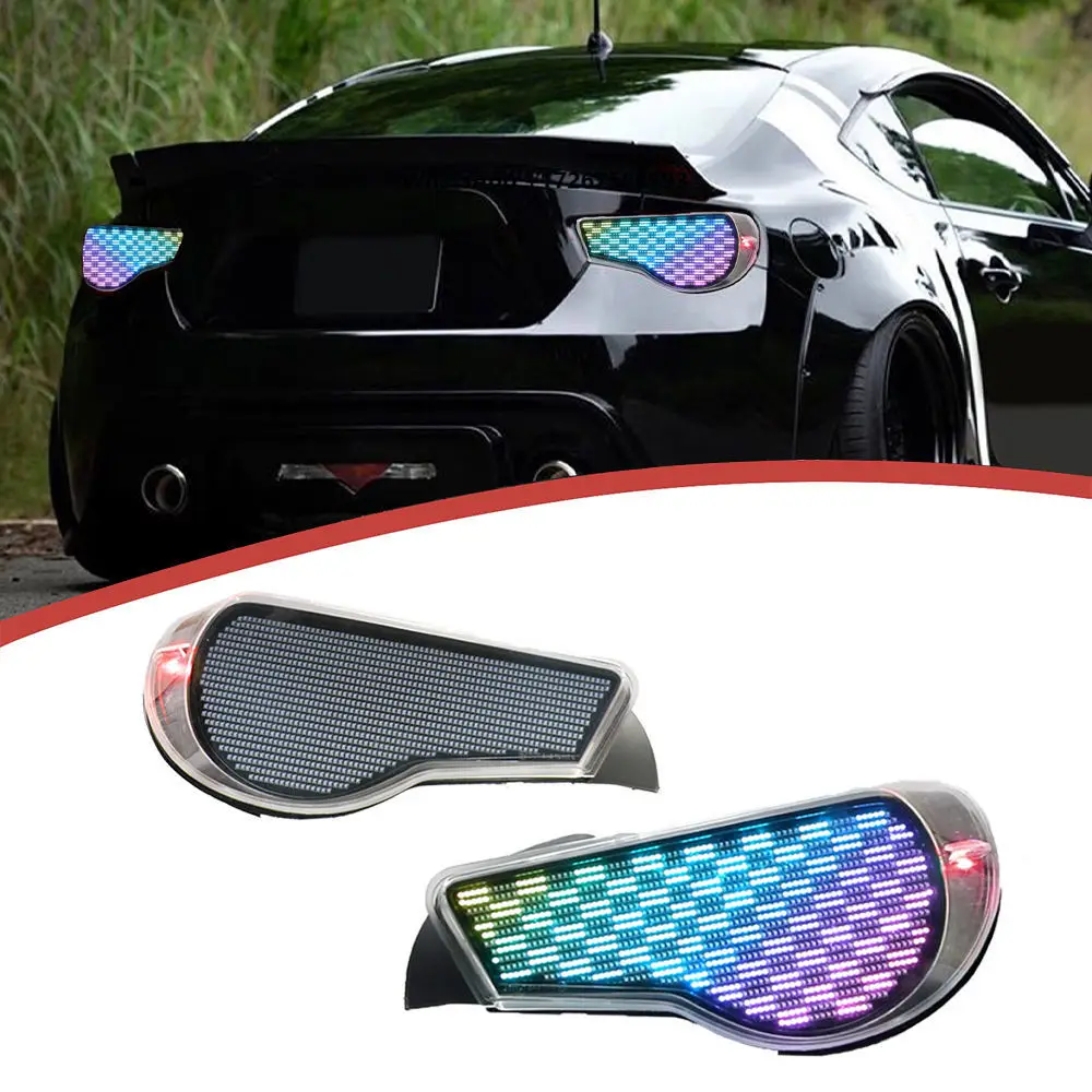 

RGB DIgital Model 2012-2020 Year for 86 GT86 BRZ & Scion FR-S Full LED Tail Lights Rear Lamps with Clear Lens