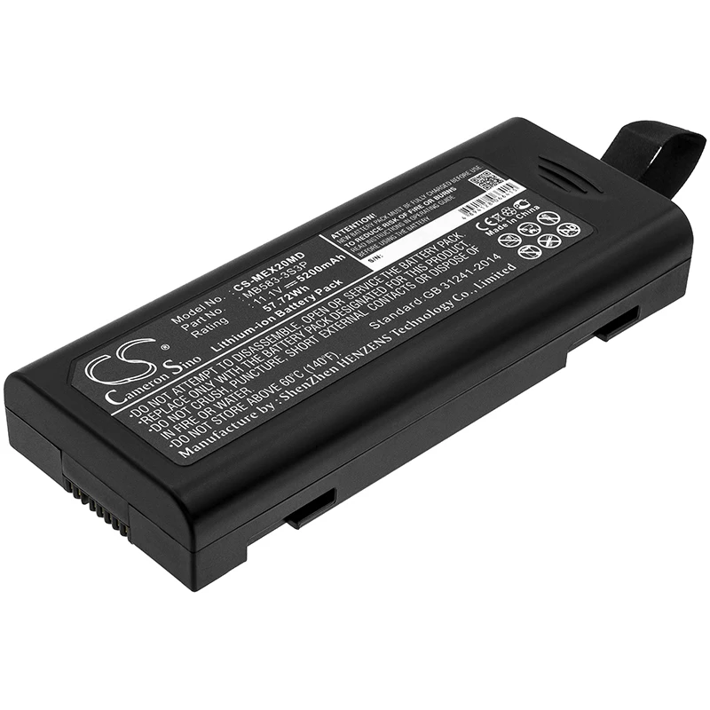 Cameron Sino Replacement Battery for Mindray  A5, Accutorr 3, Accutorr 7, Beneheart R12,, Fits P/N 022-000008-00,115-018012-00,L