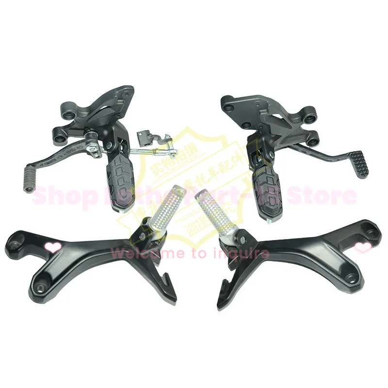 For Vinto GP250 GP325 XGJ250GS‑B Motorcycle Front Rear Left Right Footrest Assembly Brake & Gear Shift Foot Peg Set