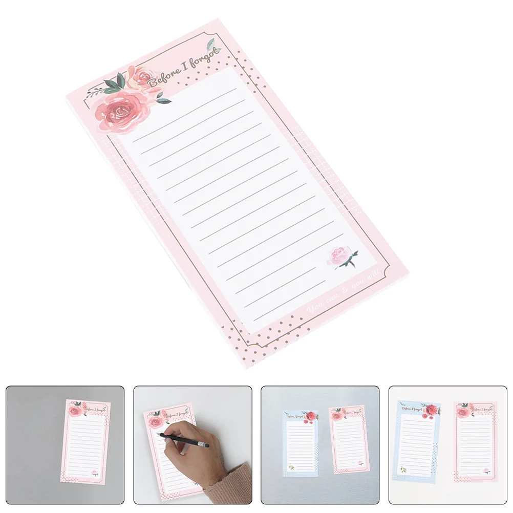 

Notebook Magnetic Notepads for Refrigerator Grocery List Shopping Fridge Multi-function Paper The