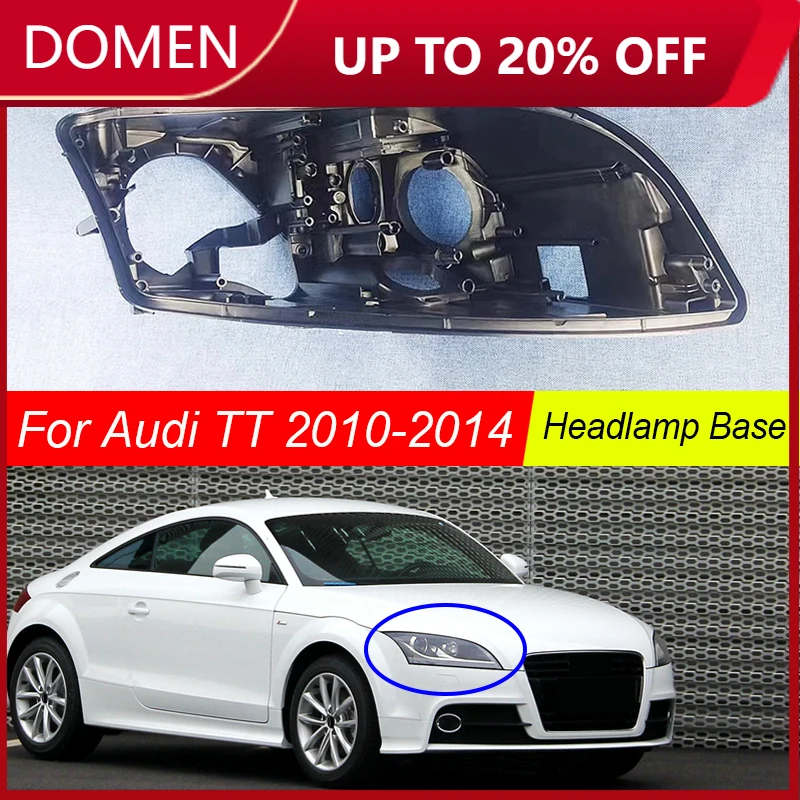 Para Audi TT 2010 2011 2012 2013 2014 Base de faro faro casa Base trasera de coche faro trasero de casa carcasa trasera