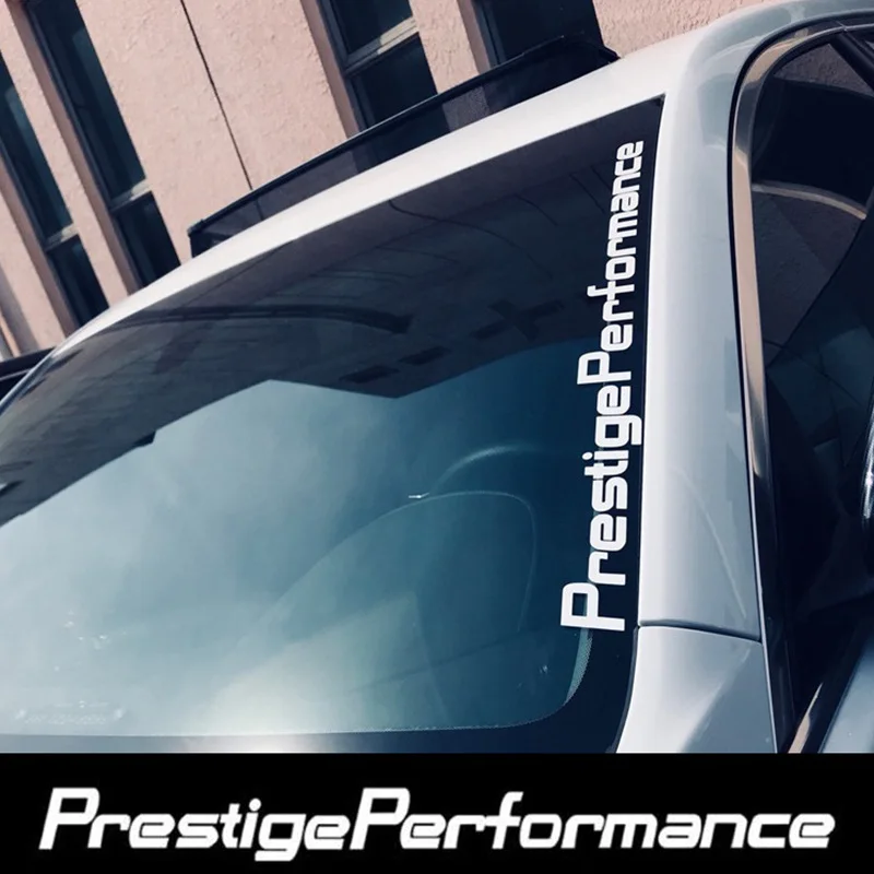 

Universal Car Front Windshield Decor Stickers, Durable Styling Accessories, Sunshade Stickers, Prestige Performance