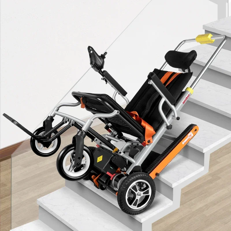 

Wholesale Separate Double Motors Electric Stair Climbing Chair Electromagnetic Brake System Stair Climbing Wheelchair Electric
