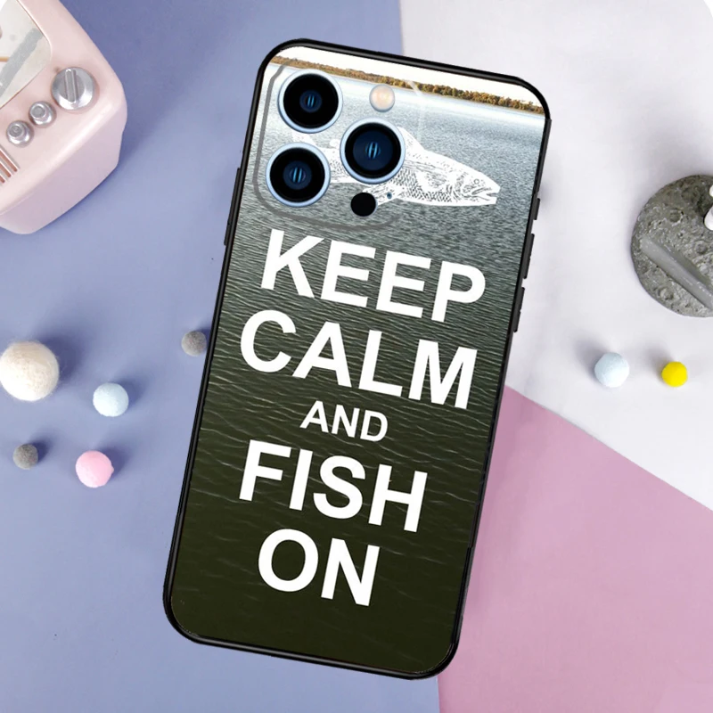 حافظ على الهدوء والذهاب لصيد السمك من السيليكون لهاتف آيفون 17 Air 17 Pro 17 Pro Max غطاء كامل ناعم #4