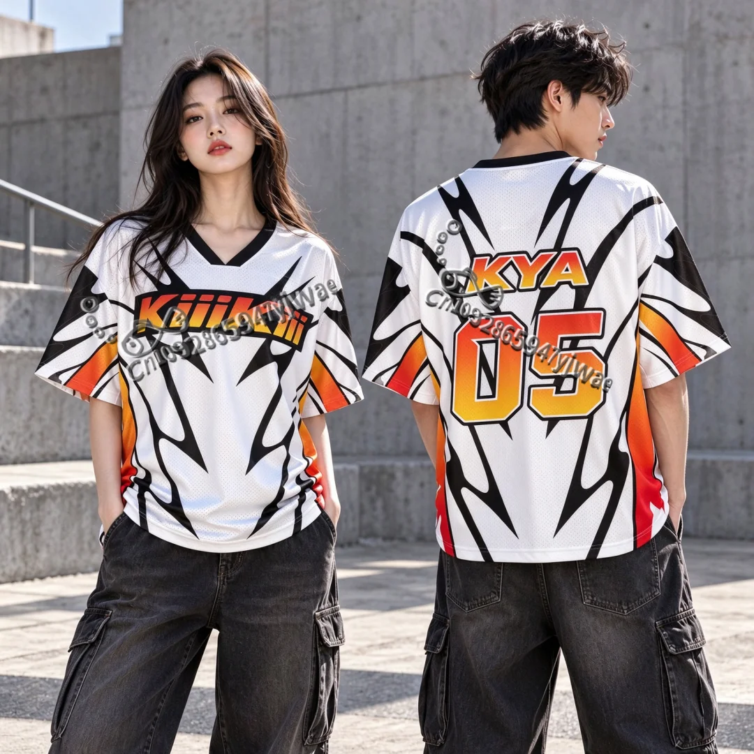 kiiikii Personalized Kpop Concert Football Jersey Autumn Winter Women Men Fashion Street Casual Beach Short Sleeve For Fans Gift