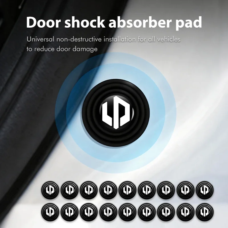 4Pcs Car Door Edge Protection Pad Anti-Rattle Silicone Shock Absorber For Leapmotor B10 C10 C16 C11 C01 T03