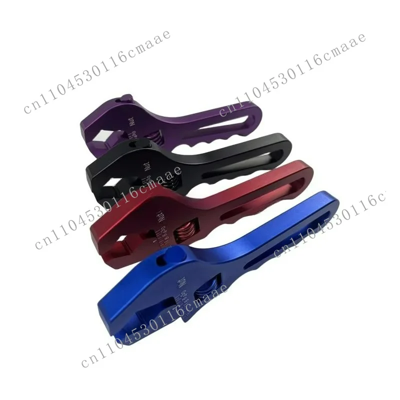 Customizable billet numerical control Aluminum Wrench 3AN-16AN Adjustable Single Pipe Connector Wrench Adapter End, New Black