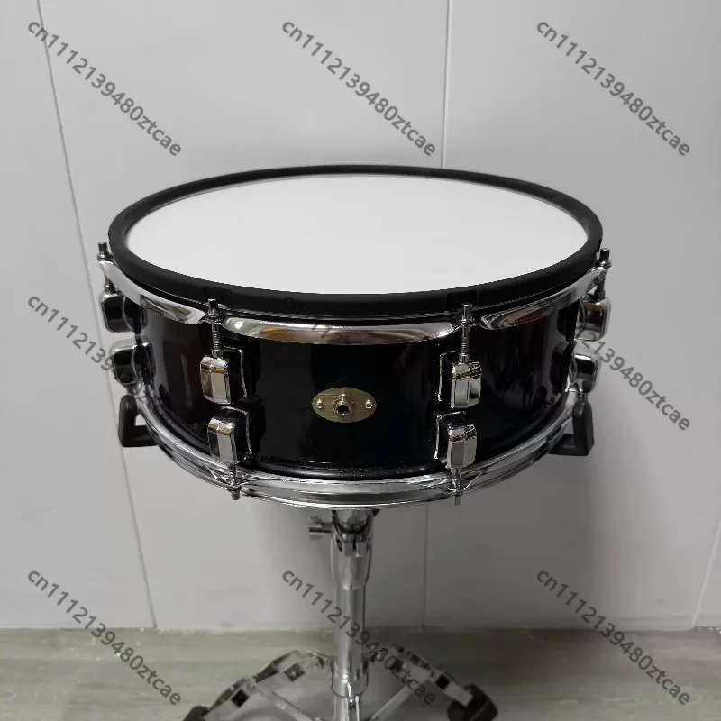 Universal 14in Wood Shell E-Drum Snare Replacement Part, 6-Point Trigger Rim Shot Functional Percussion Accessory