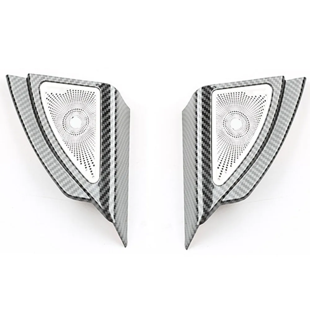 

2pcs For TOYOTA Highlander Kluger 2019-2022 Stainless Steel Car Interior Audio Speaker Horn Decorative Trim Cover