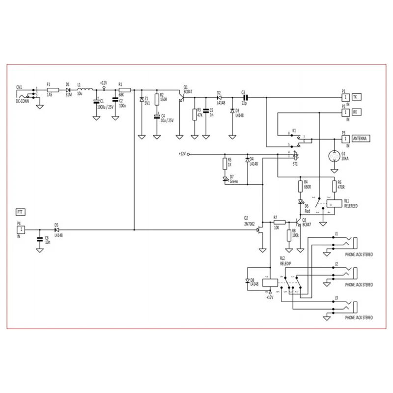 RISE-SDR трансиверный переключатель устройство для обмена антеннами 160 МГц TR Switch Box Plastic