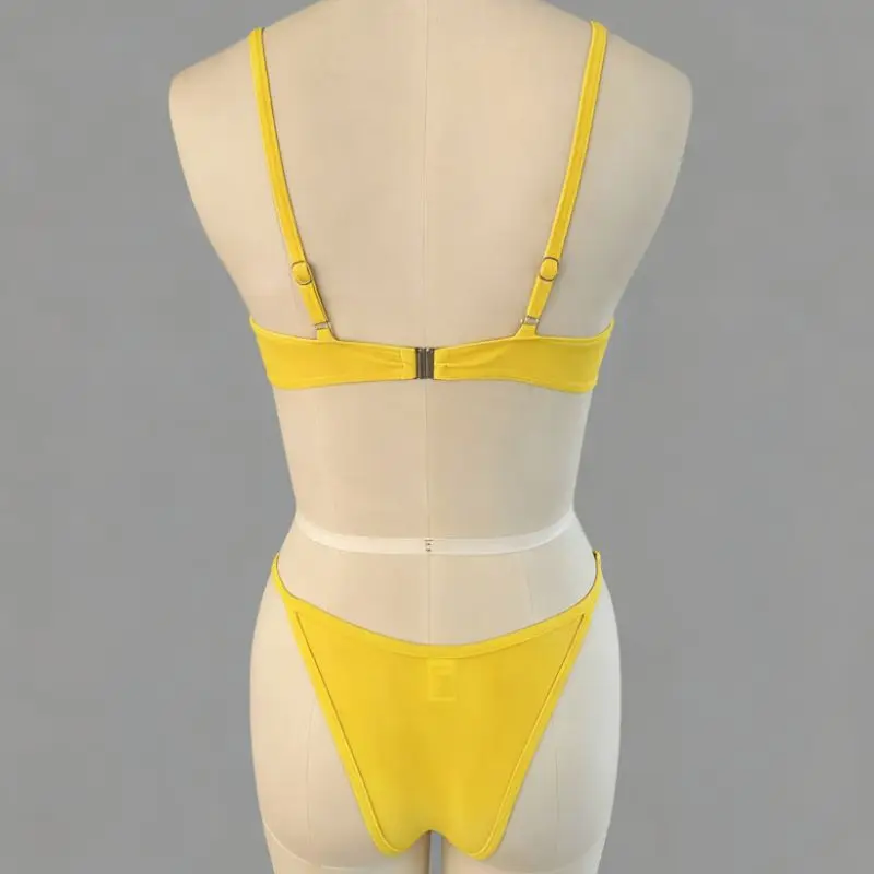 Cikini malha emenda uma peça sexy biquinis conjunto split maiô cor sólida verão praia maiô para mulher