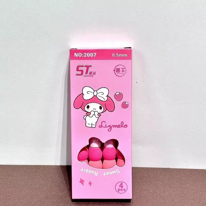 6boxes Sanrio Brush Question Pen Cartoon Gradient Sheath Gel Pen Animation Kurome Melody 0.5mm St Head Student Stationery Gift