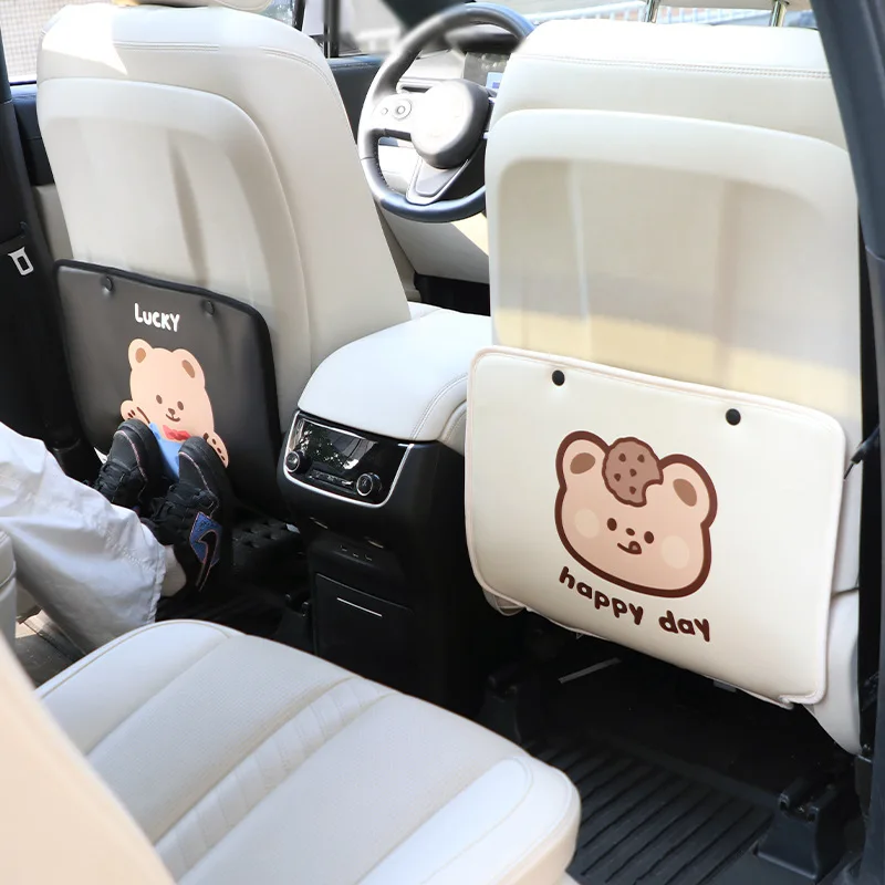 

Car Anti-kick Pad Behind the Seat Anti-dirty Anti-wear Pad Car Children's Rear Seat Cartoon Protective Pad Protective Supplies