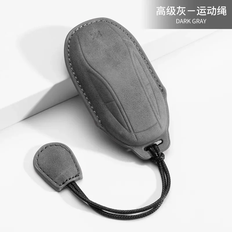 

Suede Card Car Smart Key Case Cover Keyless Bag for IM Zhiji LS6 L6 L7/LS7