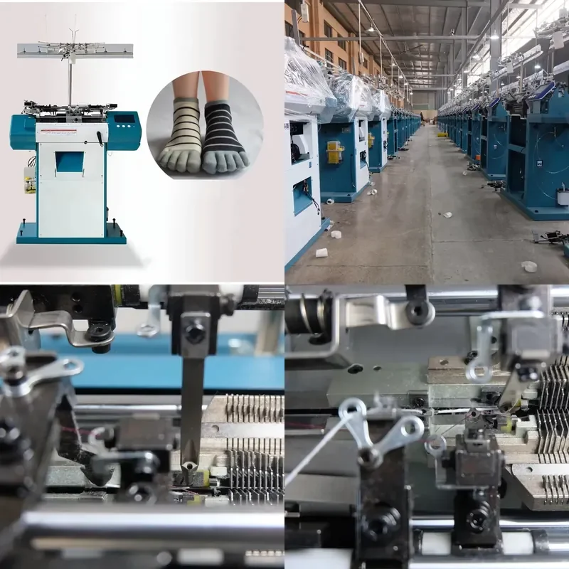 Advanced 10g Full Computer Socks Machine One-time Forming Five-toed Socks Knitting Machine for Gloves Production