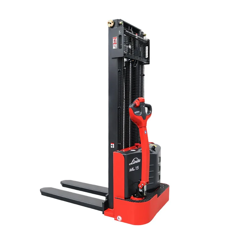 Linde ML15 Electric Stacker Handling Lifting Equipment 1.5ton Standard Full Electric Hydraulic Pallet Lift Forklift Stacker