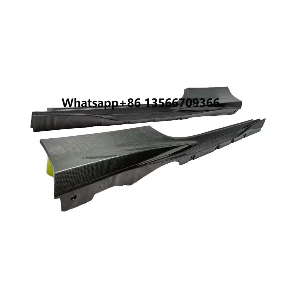 Ferrari F8 OEM Style Automotive Accessories Dry Carbon Fiber Upgrade Auto Parts Body Kits Side Skirt for Ferrari F8