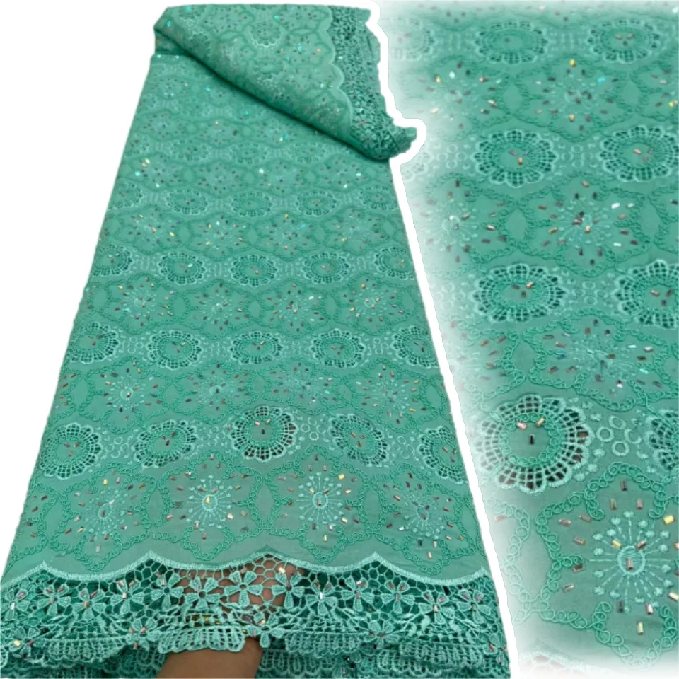 

African Cord Guipure Lace Fabric 2026 French Asoebi Chantilly Water Soluble Lace Fabric High Quality for Party Dress 2845