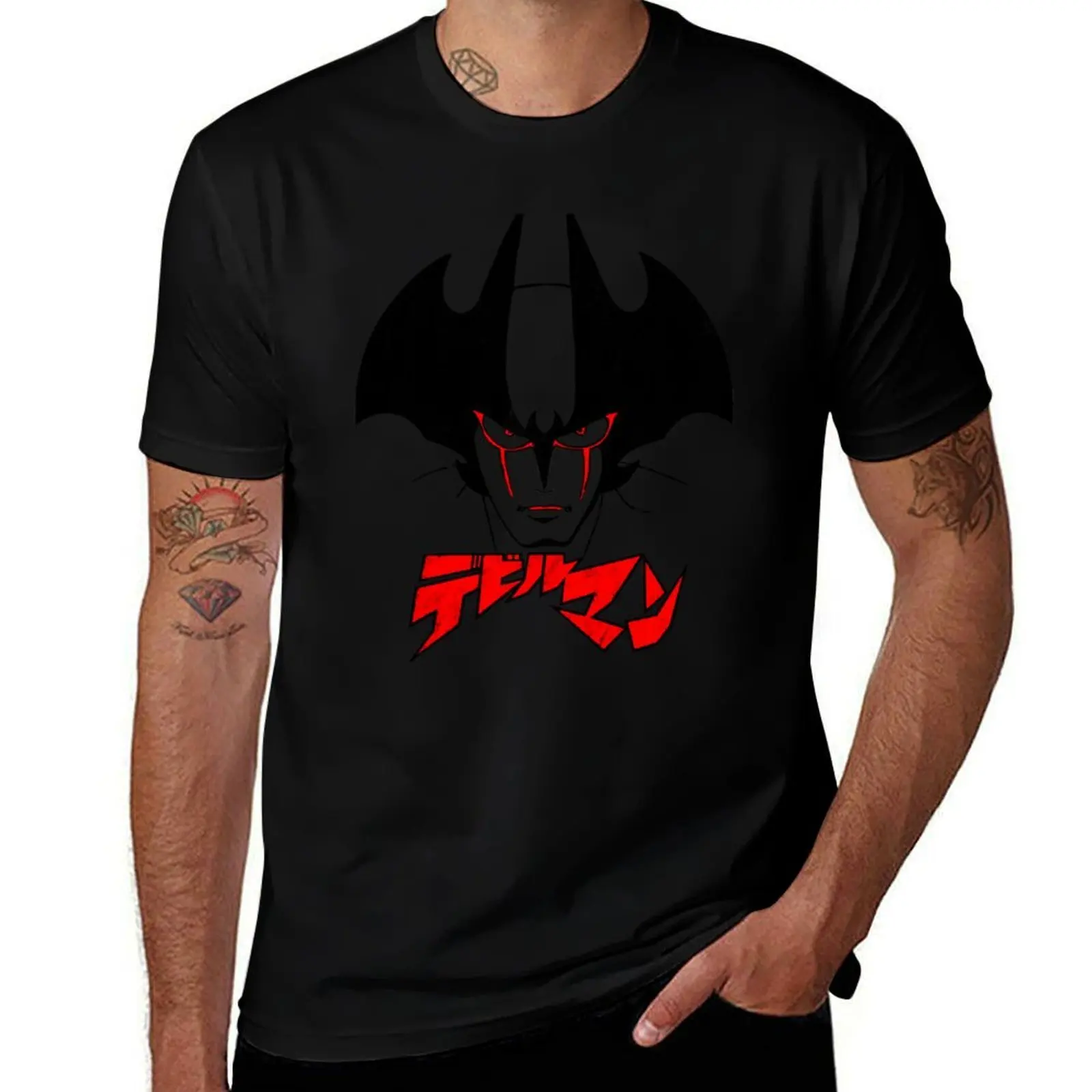

002 Devilman Head T-Shirt Plus Size Loose Fit T-Shirt