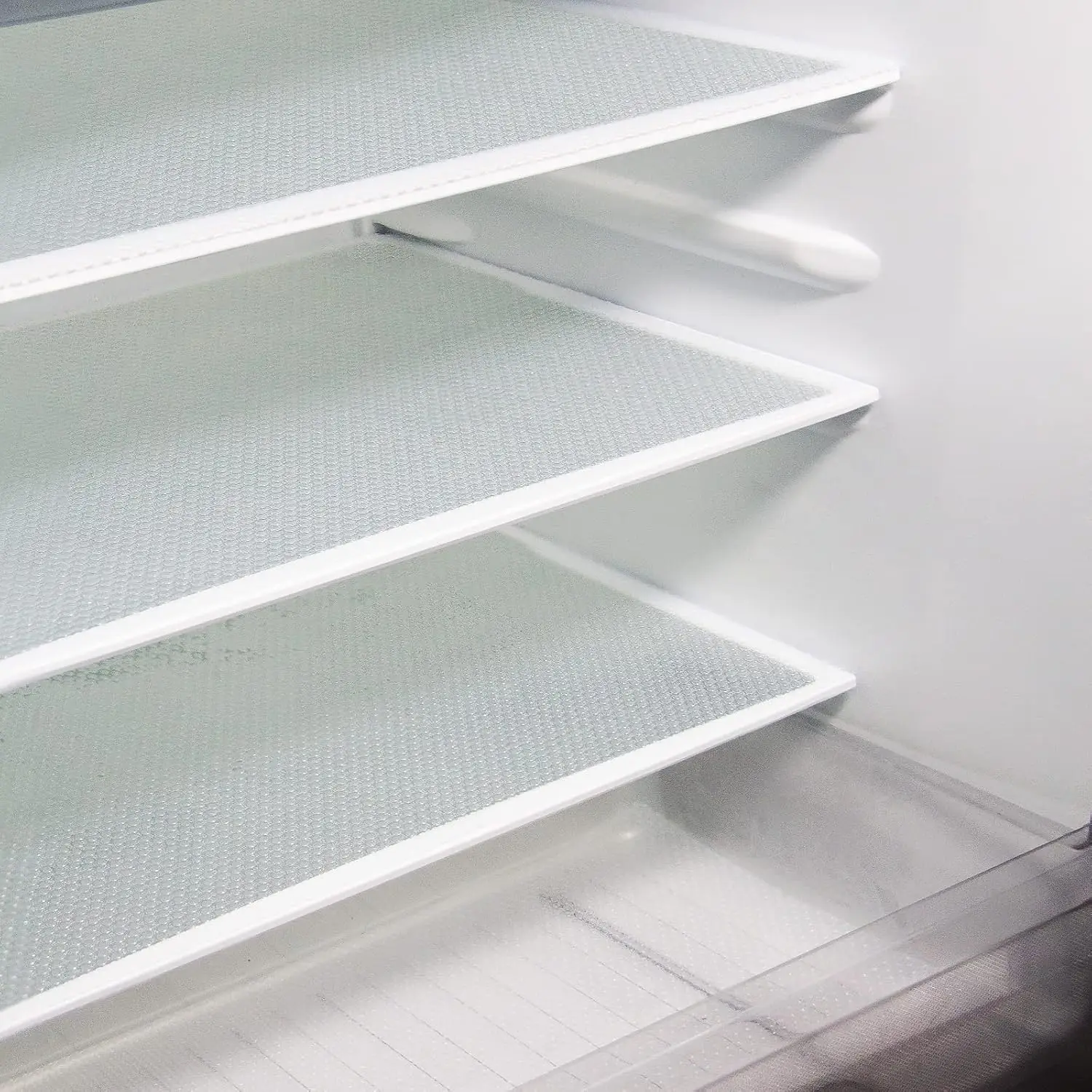 8Pcs Refrigerator Liners, Washable Fridge Liner Mats Covers Pads for Glass Shelf Cupboard Cabinet Drawer Home Kitchen